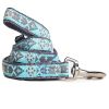 Touchdog Shape Patterned Embroidered Collar & Leash