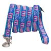 Touchdog Bone Patterned Embroidered Collar & Leash