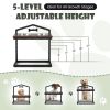 Elevated Dog Bowl Feeder Stand with 5 Adjustable Heights