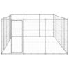 Galvanized Steel Dog Kennel 234 Sq Ft, Silver