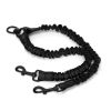 Reflective Bungee Double Dog Leash Coupler, No-Tangle