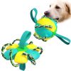 Foldable Dog Soccer Ball - Interactive Molar Chew Toy