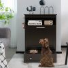Stainless Steel Dog Feeder Station with Pull-Out Bowls