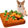 Carrot Farm Snuffle Dog Toy - 12 Plush Hide & Seek Carrots