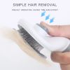 Self-Cleaning Stainless Steel Pet Hair Remover Comb