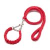 8-Strand Braided Nylon Dog Collar & Leash Combo