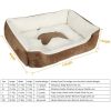Fleece-Lined Puppy Dog Bed - Small, Warm Gray