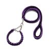 8-Strand Braided Nylon Dog Collar & Leash Combo
