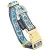 Touchdog Shape Patterned Embroidered Collar & Leash