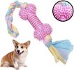ALL4U Rubber & Cotton Rope Molar Chew Toy for Dogs