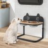 Adjustable Bamboo Elevated Pet Feeding Station