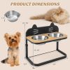 Adjustable Bamboo Elevated Pet Feeding Station