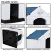 Waterproof Ventilated Plastic Puppy Dog House - S/M