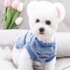Plush Winter Dog Sweater for Small to Medium Breeds