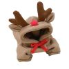 Plush Hooded Winter Dog Coat for Small Breeds - Christmas