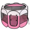 8-Panel Waterproof Fabric Pet Playpen for Dogs & Cats