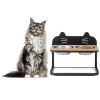 Adjustable Bamboo Elevated Pet Feeding Station