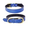 Genuine Leather Padded Wide Dog Collar - Waterproof