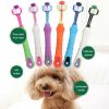 Three-Sided Pet Toothbrush for Dogs & Cats