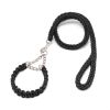 8-Strand Braided Nylon Dog Collar & Leash Combo