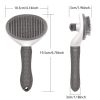 Self-Cleaning Stainless Steel Pet Hair Remover Comb