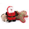 Plush Christmas Squeaky Dog Chew Toy - Santa & Friends