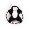 Festive Duck-Style Plush Squeaky Dog Toy with Rope