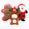 Plush Christmas Squeaky Dog Chew Toy - Santa & Friends
