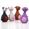 Squeaky Latex Cartoon Animal Dog Toy - 4 Colors