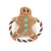 Festive Duck-Style Plush Squeaky Dog Toy with Rope