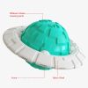 Squeaky Flying Saucer Dog Toothbrush Toy for Large Dogs