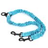 Reflective Bungee Double Dog Leash Coupler, No-Tangle
