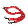 Reflective Bungee Double Dog Leash Coupler, No-Tangle
