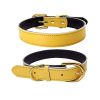 Genuine Leather Padded Wide Dog Collar - Waterproof