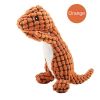 Plush Dinosaur Squeaky Dog Toy - 3 Colors