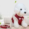 ALL4U Breathable Mesh Dog Harness & Leash with Bow Tie