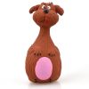 Squeaky Latex Cartoon Animal Dog Toy - 4 Colors