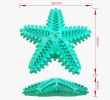 ALL4U Starfish Squeaky Rubber Dog Chew Toy
