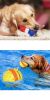 ALL4U 4-in-1 Squeaky Bounce Treat Ball with Rope
