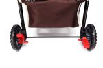 ALL4U Foldable Dog Stroller with Zipper Entry & Basket