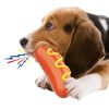 Sausage TPR Dental Chew Toy with Hidden Squeaker