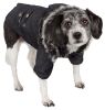 Pet Life Rugged Denim Wool Dog Coat - Chopper Style