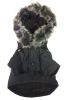 Pet Life Rugged Denim Wool Dog Coat - Chopper Style