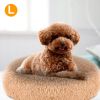 Cozy Fleece Nest Dog Bed with Support Rim - Large