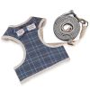 ALL4U Breathable Mesh Dog Harness & Leash with Bow Tie