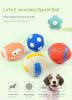 Natural Latex Squeaky Dog Balls for Small Puppies
