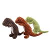 Plush Dinosaur Squeaky Dog Toy - 3 Colors