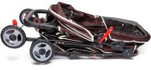 ALL4U Foldable Dog Stroller with Zipper Entry & Basket
