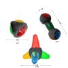 ALL4U Glow in the Dark Squeaky Rubber Dog Chew Ball