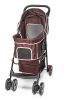 ALL4U Foldable Dog Stroller with Zipper Entry & Basket